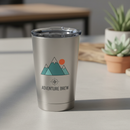 Custom 12oz Stainless Steel Coffee Cup with Lid