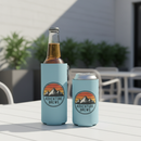 Custom Insulated Beer Bottle Cooler & Koozie | 3 Colours Light Blue