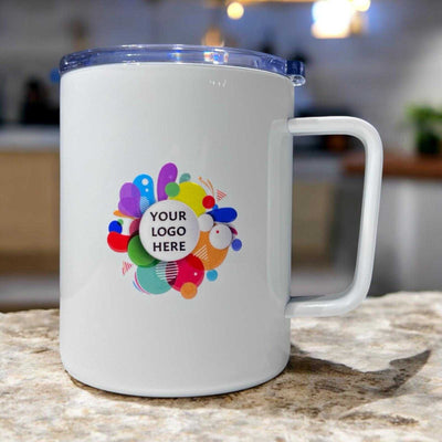Custom 12oz Stainless Steel Coffee Cup with Lid