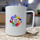 12oz Stainless Steel Coffee Cup with lid