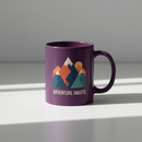 Custom Fluorescent 11oz Mugs | Neon Colour Mugs Purple Red