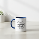 Custom Ceramic Mug with Lid and Cork | 11.8oz Black 1 side