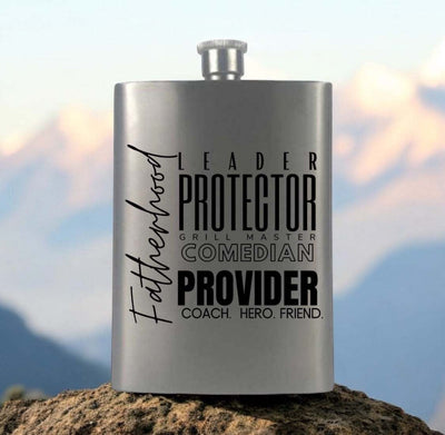 Custom Hip Flask 8oz | Personalized Stainless Steel