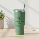Custom Tumbler with Lid and Straw | 10 Colours Green