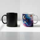 Custom Glitter Black Magic Mug | Sparkle Colour-Changing