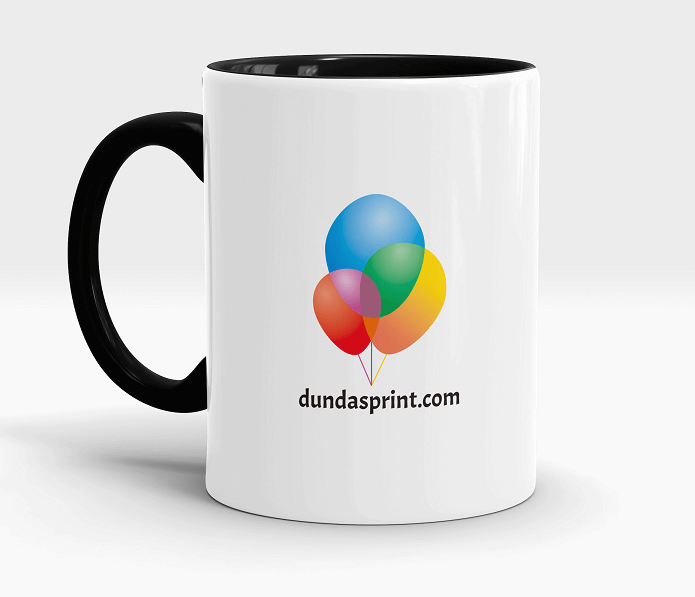 custom black mugs