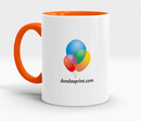 customized orange mugs