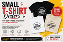 custom tshirt s small orders or singles