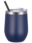 12oz Stainless Steel Stemless Wine Cup with Lid