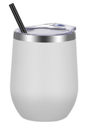 12oz Stainless Steel Stemless Wine Cup with Lid