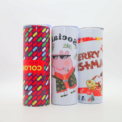 Custom 20oz Stainless Steel Tumbler with Metal Straw