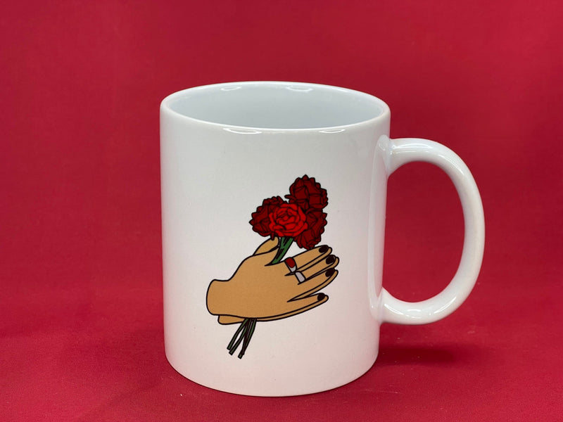 Harry Styles Red Flower's Custom Mug