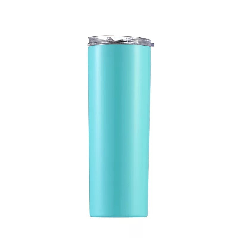 Stainless Steel Water Bottle with a metal straw